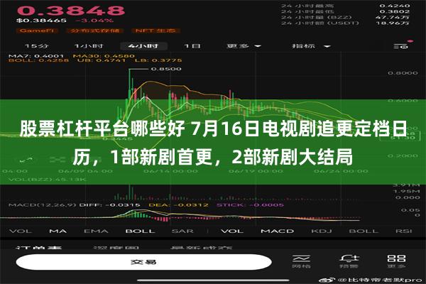股票杠杆平台哪些好 7月16日电视剧追更定档日历，1部新剧首更，2部新剧大结局