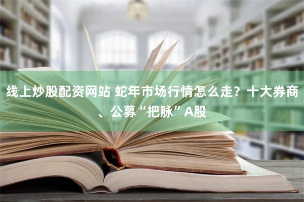 线上炒股配资网站 蛇年市场行情怎么走？十大券商、公募“把脉”A股